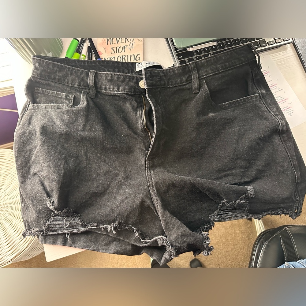 Hollister black Jean shorts
